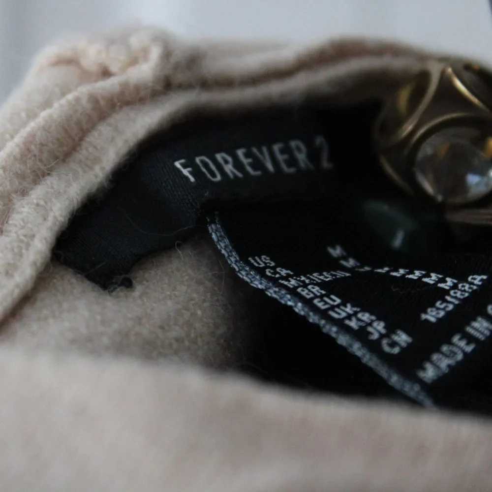 Forever 21 Beige Cropped Hoodie - Picture 9 of 9